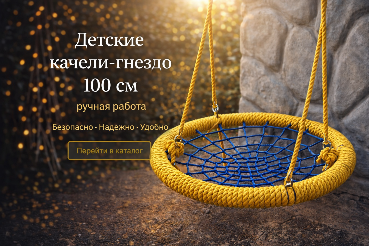 Качели гнездо 100 см